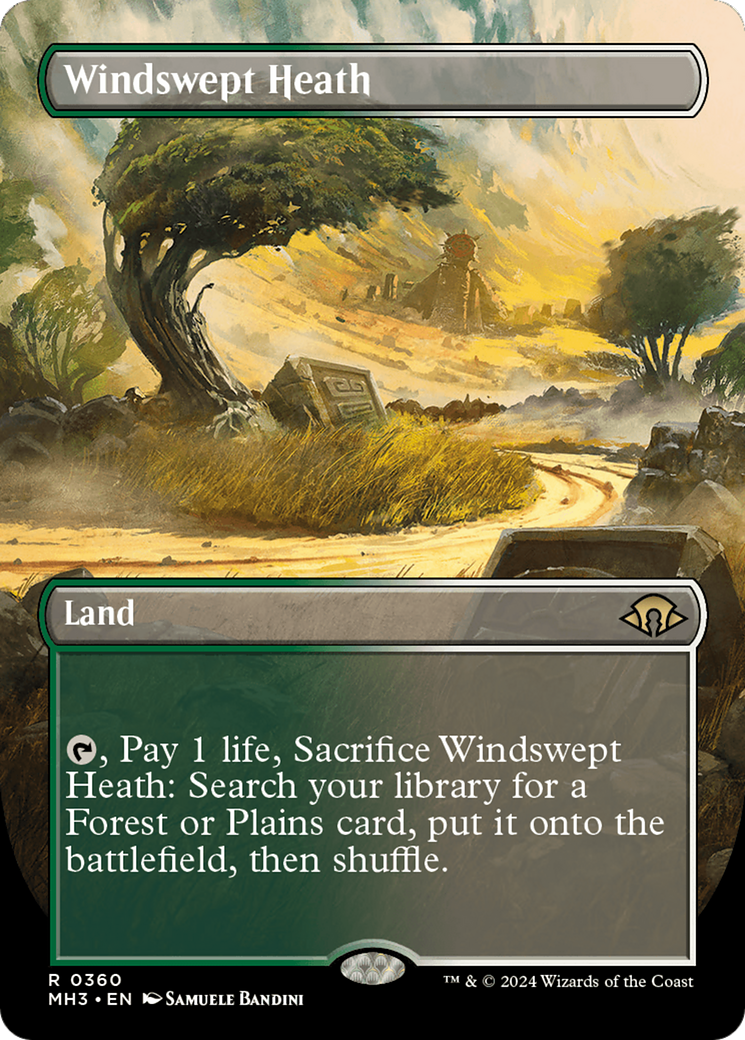 Windswept Heath (Borderless) [Modern Horizons 3] | The CG Realm