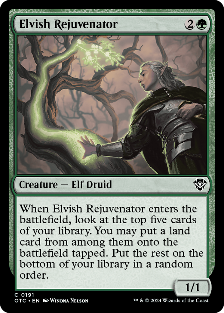 Elvish Rejuvenator [Outlaws of Thunder Junction Commander] | The CG Realm