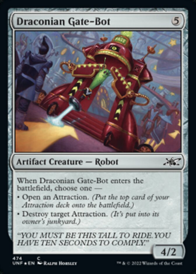 Draconian Gate-Bot (Galaxy Foil) [Unfinity] | The CG Realm