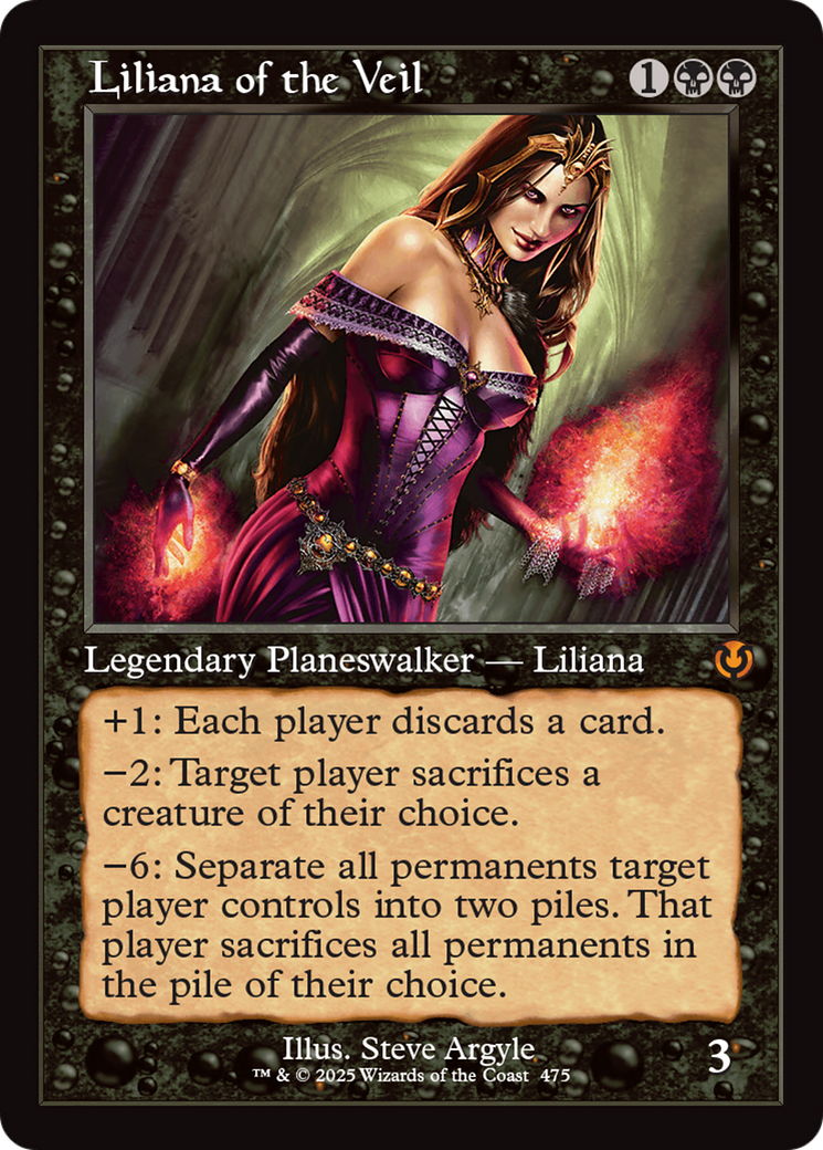 Liliana of the Veil (Retro Frame) [Innistrad Remastered] | The CG Realm