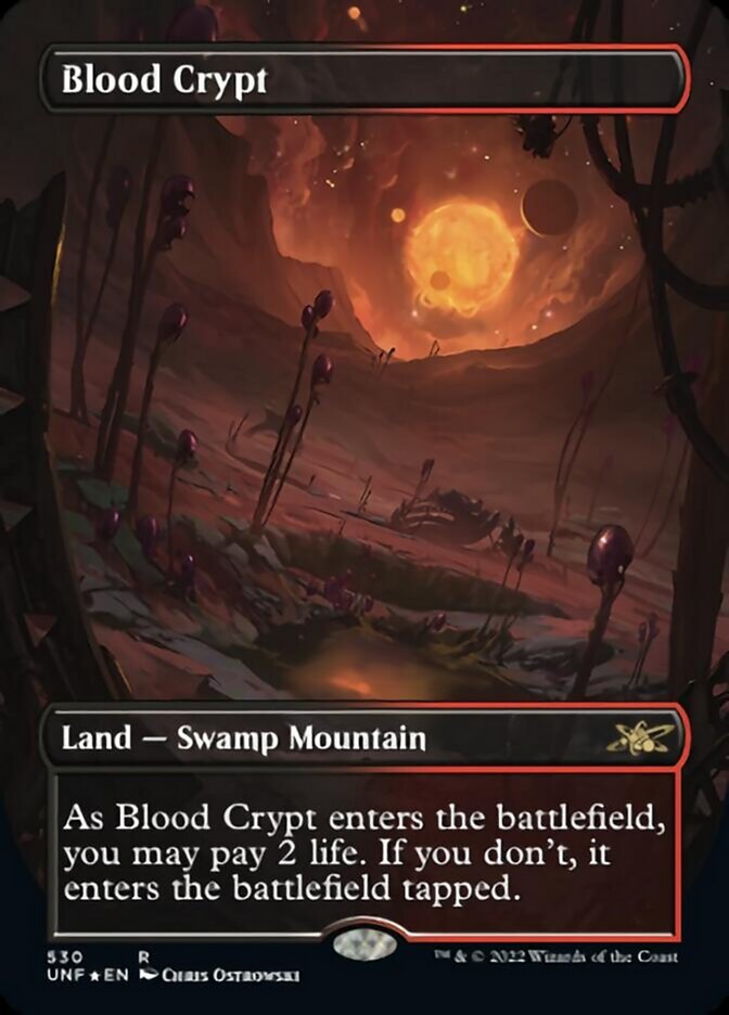 Blood Crypt (Borderless) (Galaxy Foil) [Unfinity] | The CG Realm