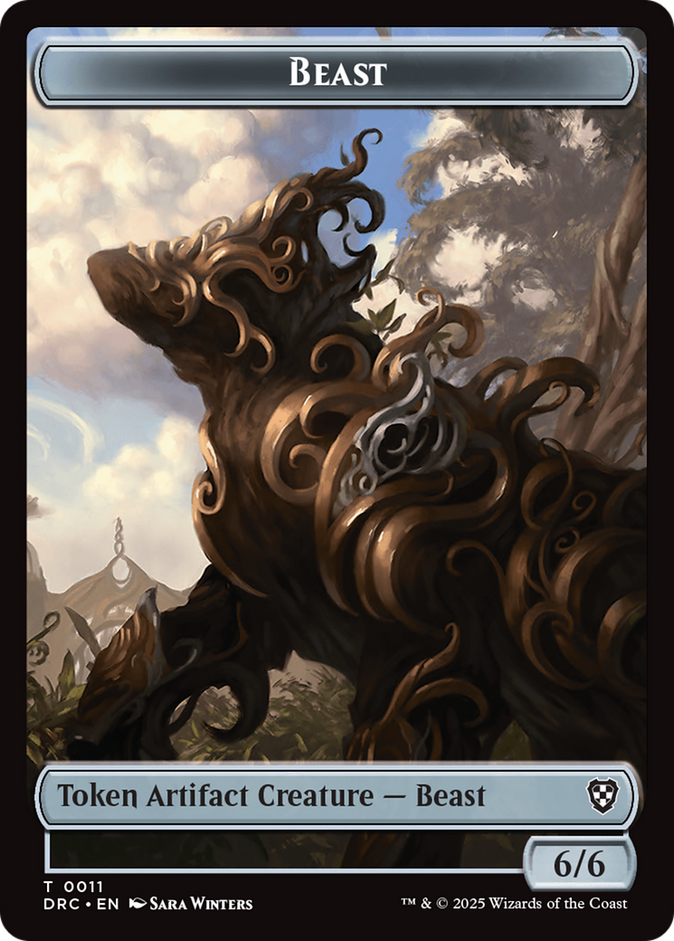 Construct // Beast (0011) Double-Sided Token [Aetherdrift Tokens] | The CG Realm