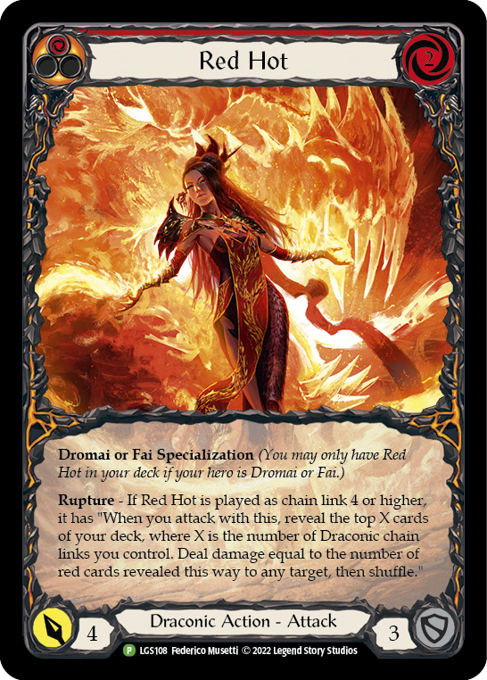 Red Hot [LGS108] (Promo)  Rainbow Foil | The CG Realm