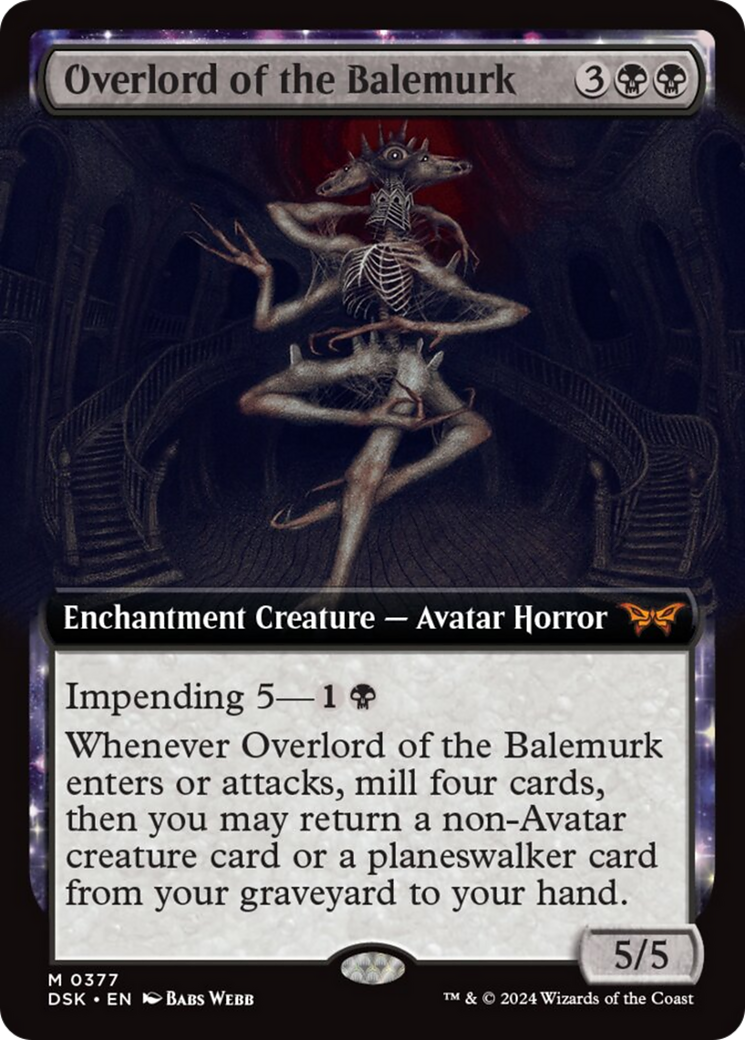 Overlord of the Balemurk (Extended Art) [Duskmourn: House of Horror] | The CG Realm