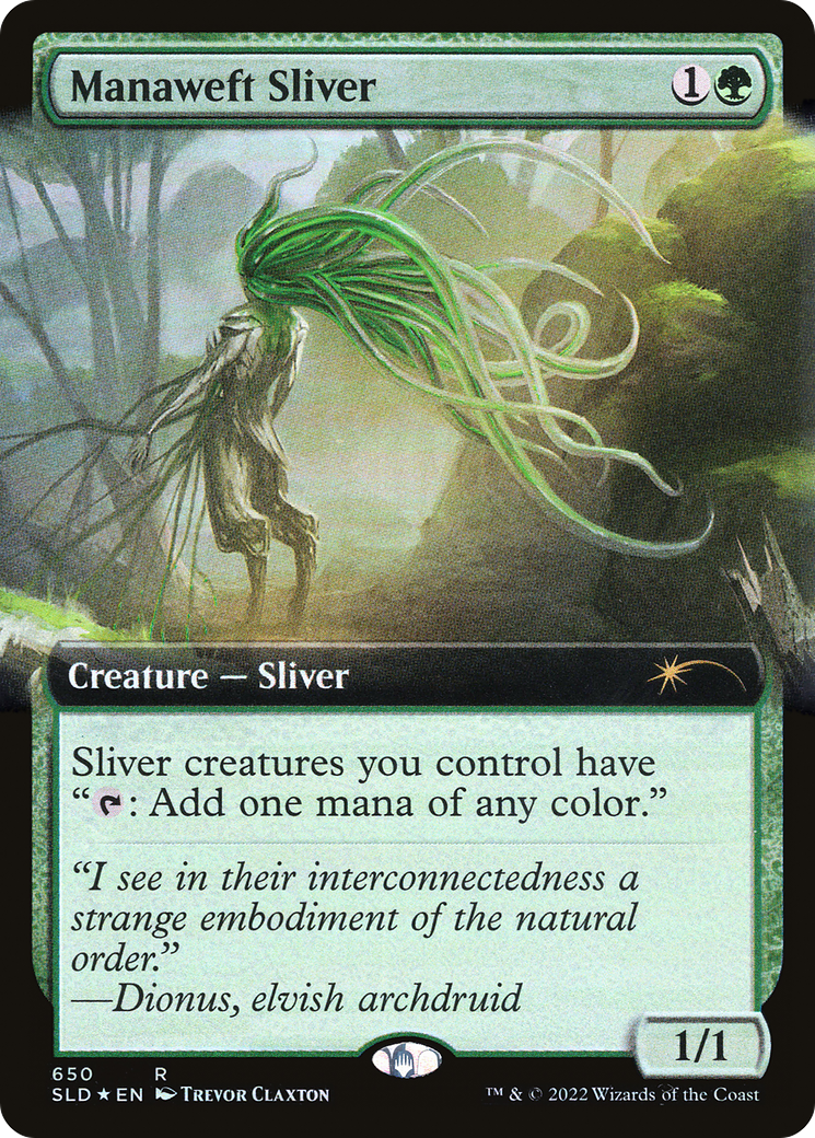 Manaweft Sliver (Extended Art) [Secret Lair Drop Promos] | The CG Realm