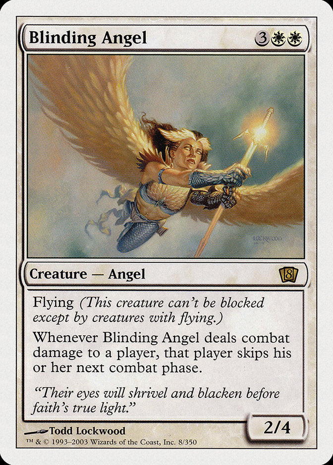 Blinding Angel (8th Edition) [Oversize Cards] | The CG Realm