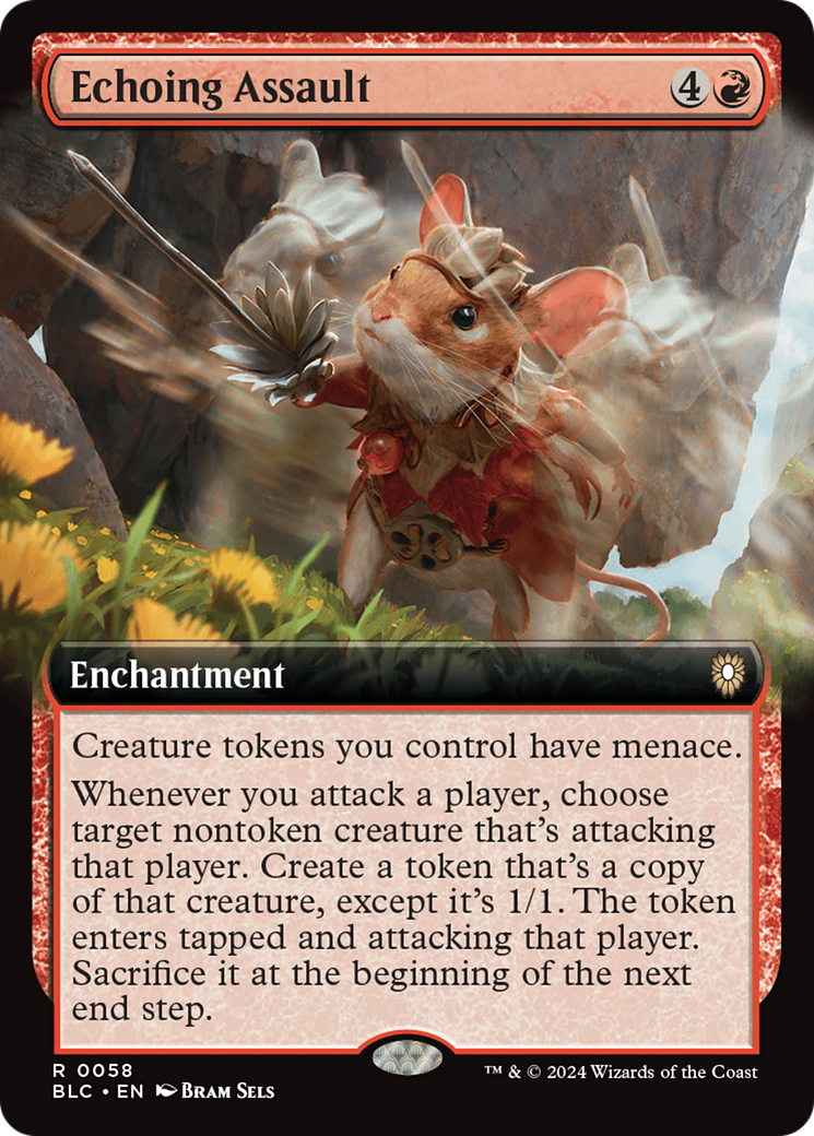 Echoing Assault (Extended Art) [Bloomburrow Commander] | The CG Realm