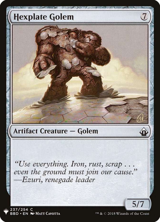 Hexplate Golem [Mystery Booster] | The CG Realm