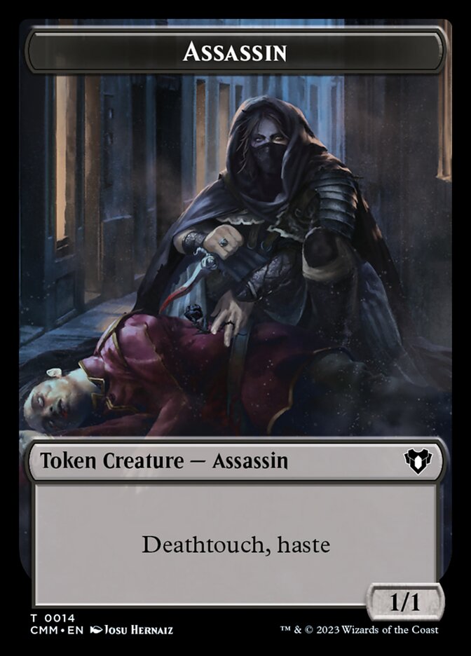 Treasure // Assassin Double-Sided Token [Commander Masters Tokens] | The CG Realm