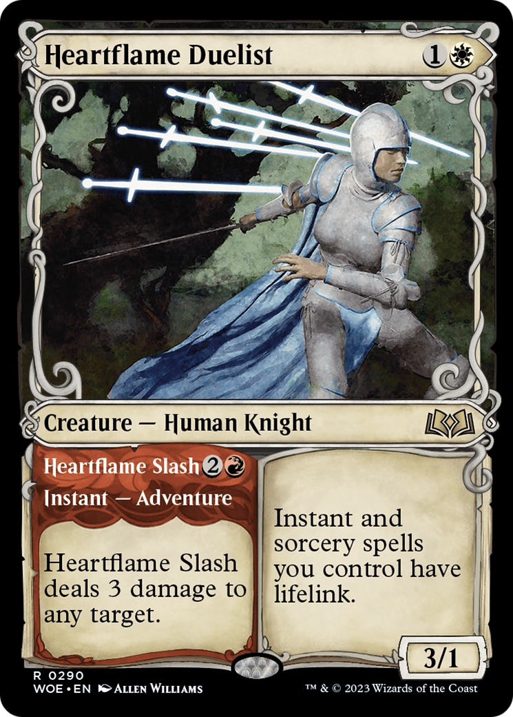 Heartflame Duelist // Heartflame Slash (Showcase) [Wilds of Eldraine] | The CG Realm