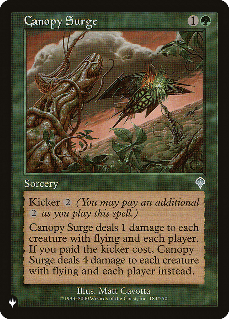 Canopy Surge [The List Reprints] | The CG Realm