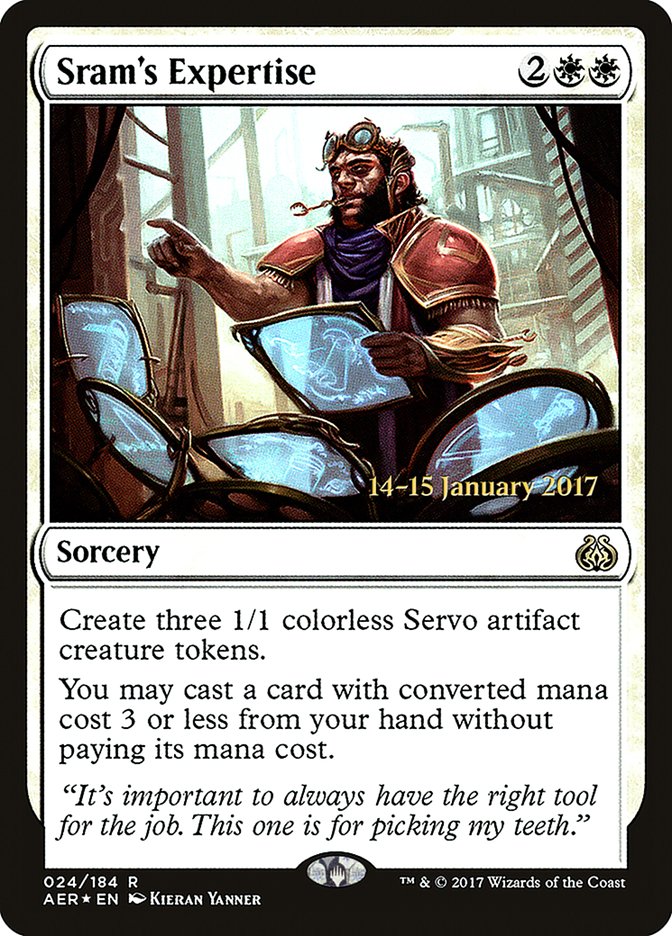 Sram's Expertise [Aether Revolt Prerelease Promos] | The CG Realm