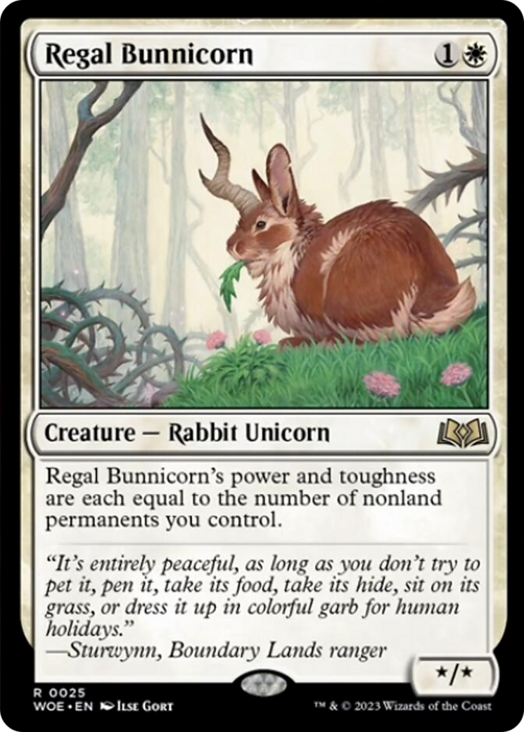 Regal Bunnicorn [Wilds of Eldraine] | The CG Realm