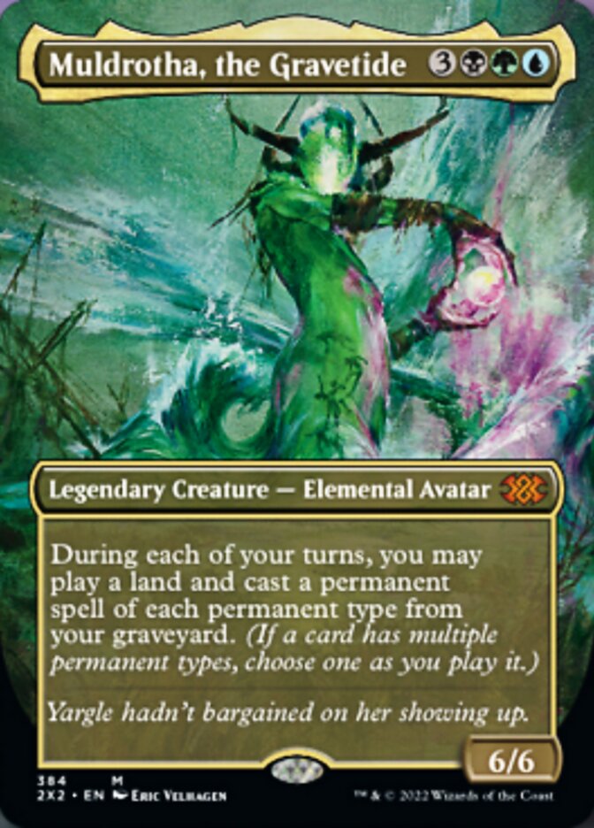 Muldrotha, the Gravetide (Borderless Alternate Art) [Double Masters 2022] | The CG Realm