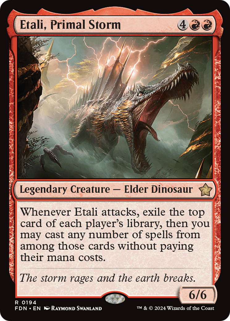 Etali, Primal Storm (Borderless) (Mana Foil) [Foundations] | The CG Realm