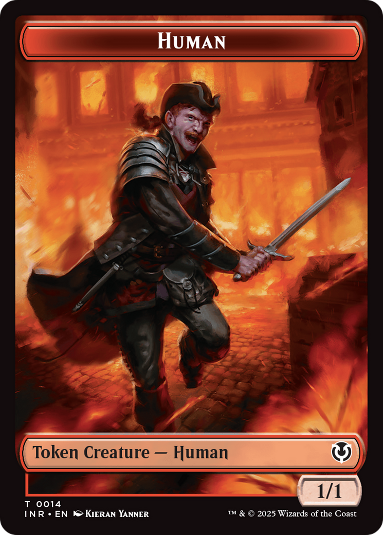 Elemental // Human (0014) Double-Sided Token [Innistrad Remastered Tokens] | The CG Realm