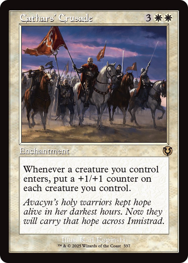 Cathars' Crusade (Retro Frame) [Innistrad Remastered] | The CG Realm