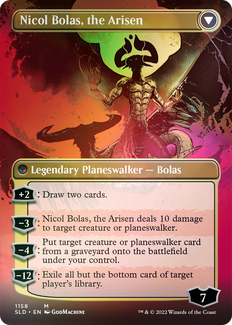 Nicol Bolas, the Ravager // Nicol Bolas, the Arisen (Borderless) [Secret Lair: From Cute to Brute] | The CG Realm