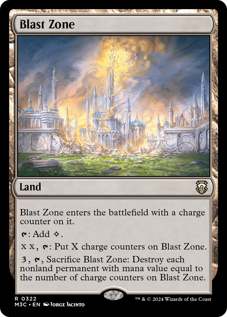 Blast Zone (Ripple Foil) [Modern Horizons 3 Commander] | The CG Realm