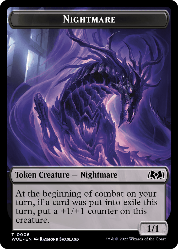 Nightmare Token [Wilds of Eldraine Tokens] | The CG Realm