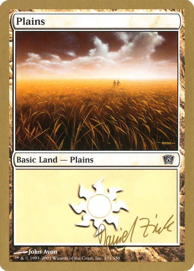 Plains (dz331) (Daniel Zink) [World Championship Decks 2003] | The CG Realm