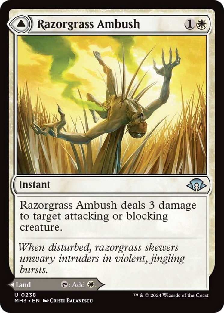 Razorgrass Ambush // Razorgrass Field [Modern Horizons 3] | The CG Realm