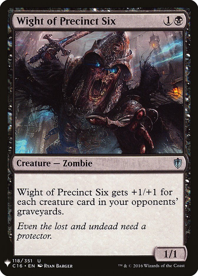 Wight of Precinct Six [Mystery Booster] | The CG Realm