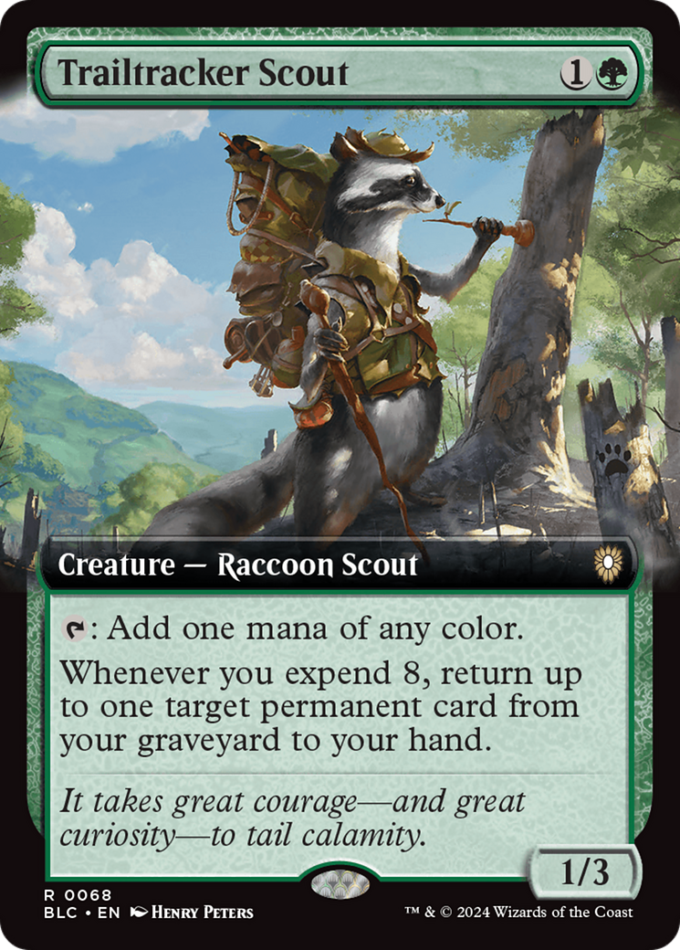 Trailtracker Scout (Extended Art) [Bloomburrow Commander] | The CG Realm