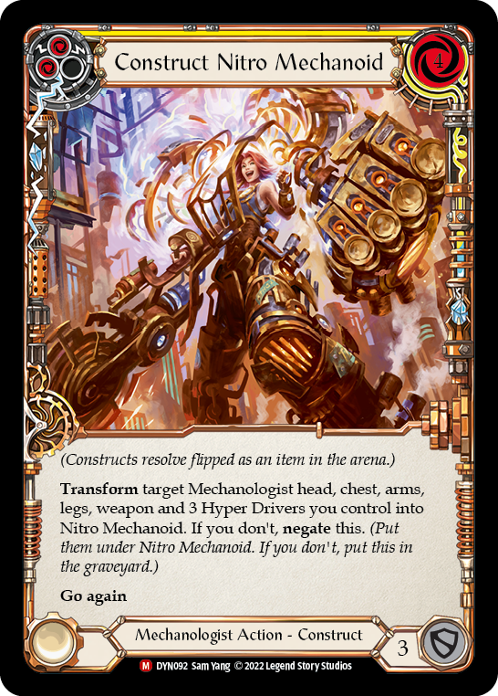 Construct Nitro Mechanoid // Nitro Mechanoid [DYN092] (Dynasty)  Rainbow Foil | The CG Realm