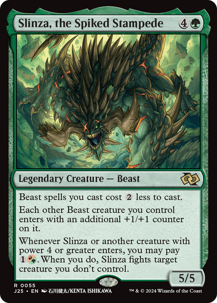 Slinza, the Spiked Stampede [Foundations Jumpstart] | The CG Realm