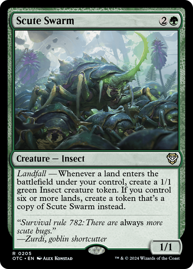 Scute Swarm [Outlaws of Thunder Junction Commander] | The CG Realm