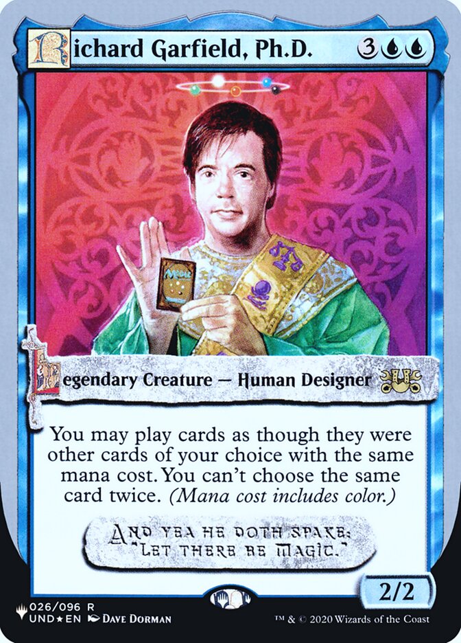 Richard Garfield, Ph.D. (Unfinity Foil Edition) [The List] | The CG Realm