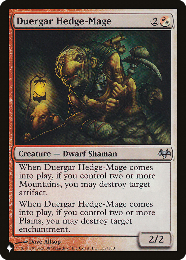 Duergar Hedge-Mage [The List] | The CG Realm