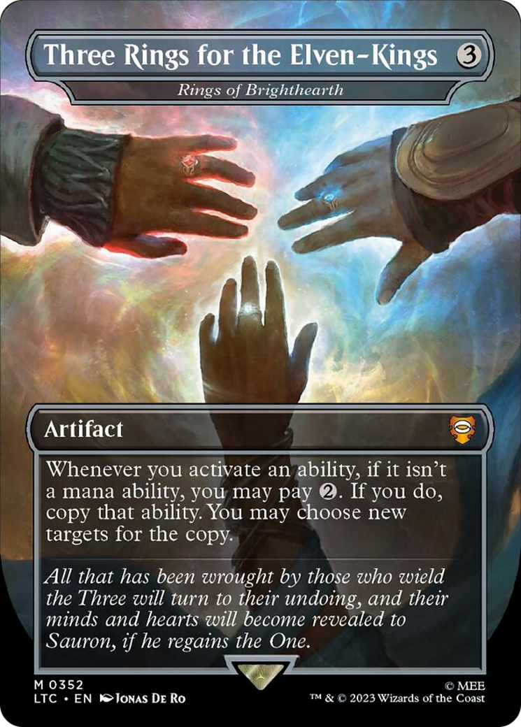 Three Rings for the Elven-Kings - Rings of Brighthearth (Surge Foil) [The Lord of the Rings: Tales of Middle-Earth Commander] | The CG Realm