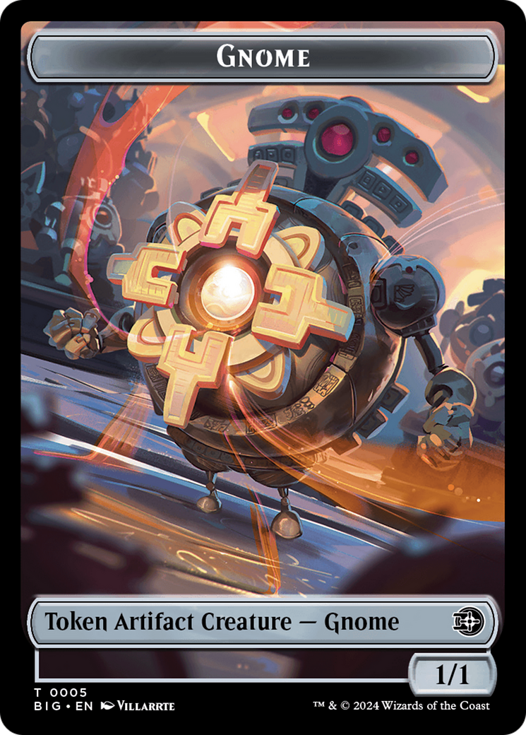 Gnome // Plot Double-Sided Token [Outlaws of Thunder Junction: The Big Score Tokens] | The CG Realm