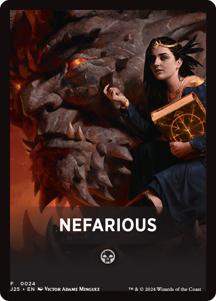 Nefarious Theme Card [Foundations Jumpstart Front Cards] | The CG Realm