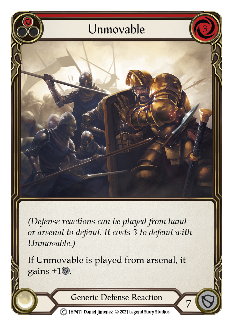 Unmovable (Red) [1HP411] (History Pack 1) | The CG Realm