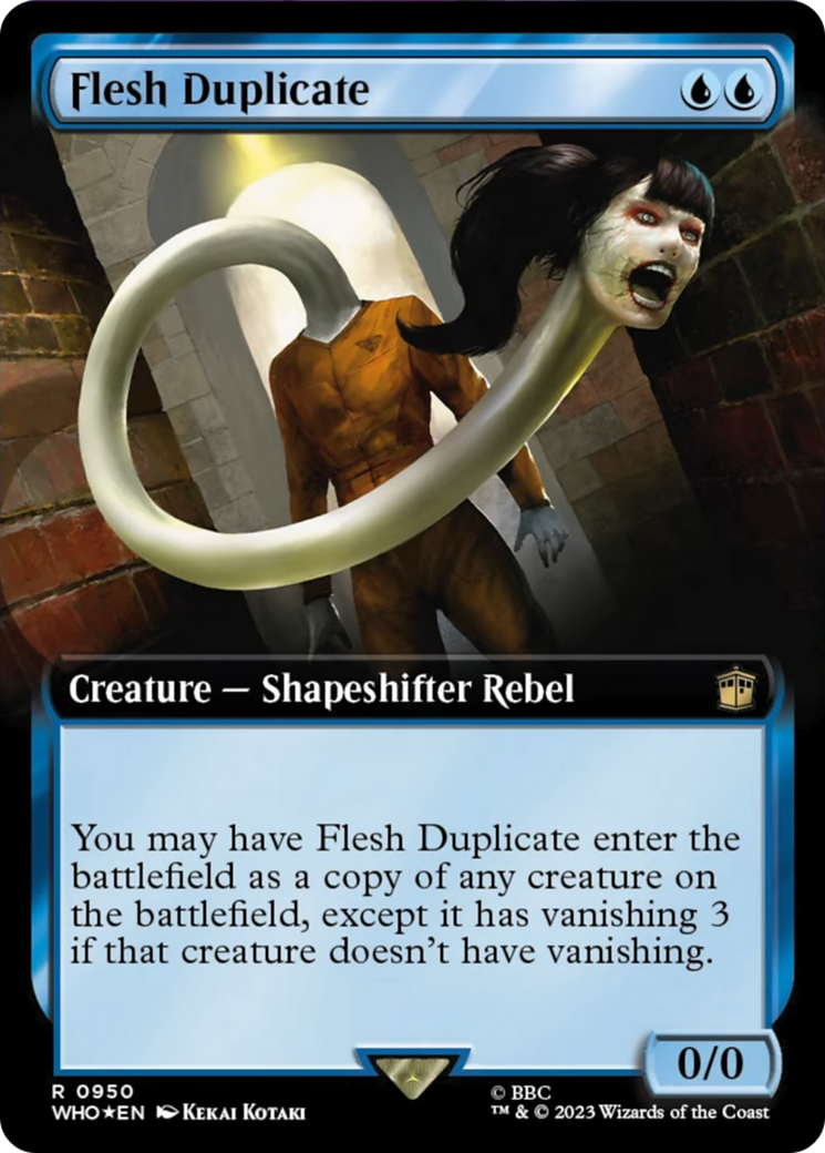 Flesh Duplicate (Extended Art) (Surge Foil) [Doctor Who] | The CG Realm