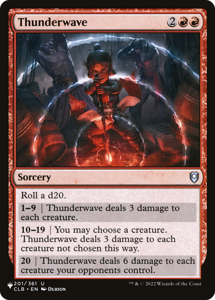 Thunderwave [The List Reprints] | The CG Realm