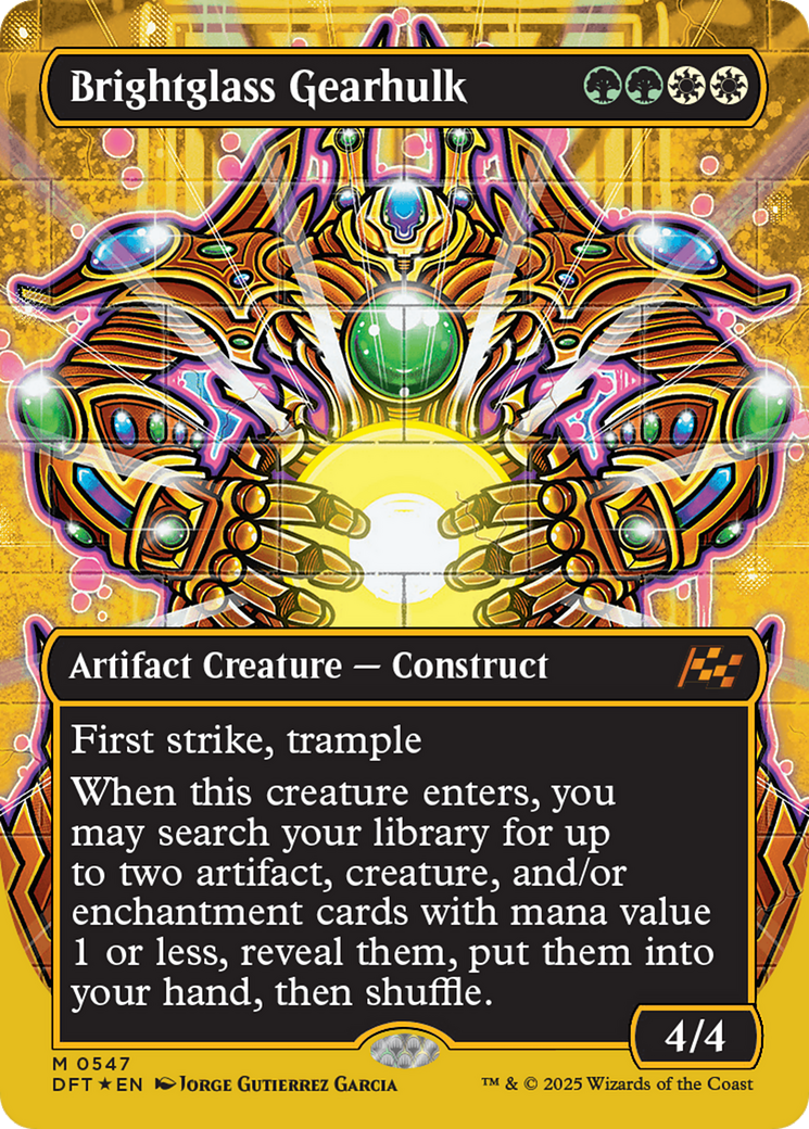 Brightglass Gearhulk (Borderless) (First-Place Foil) [Aetherdrift] | The CG Realm