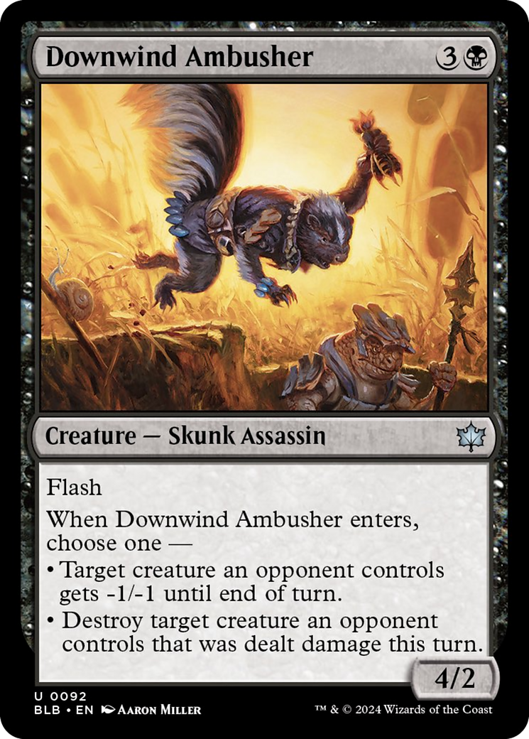 Downwind Ambusher [Bloomburrow] | The CG Realm