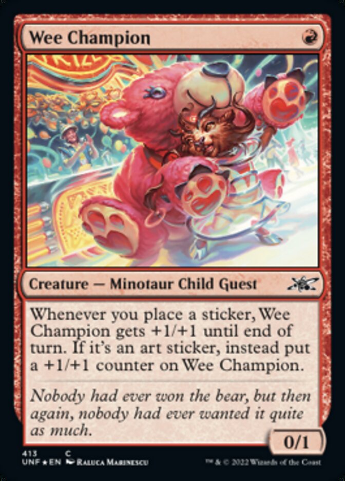 Wee Champion (Galaxy Foil) [Unfinity] | The CG Realm