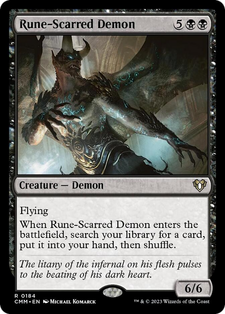 Rune-Scarred Demon [Commander Masters] | The CG Realm