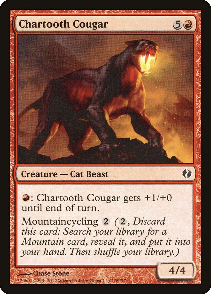 Chartooth Cougar [Duel Decks: Venser vs. Koth] | The CG Realm