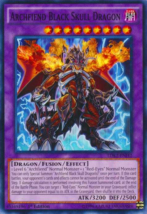 Archfiend Black Skull Dragon [LDK2-ENJ42] Common | The CG Realm