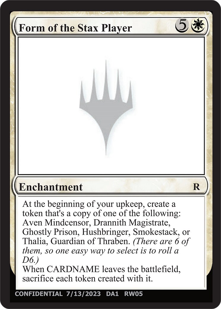 Form of the Stax Player [Unknown Event] | The CG Realm