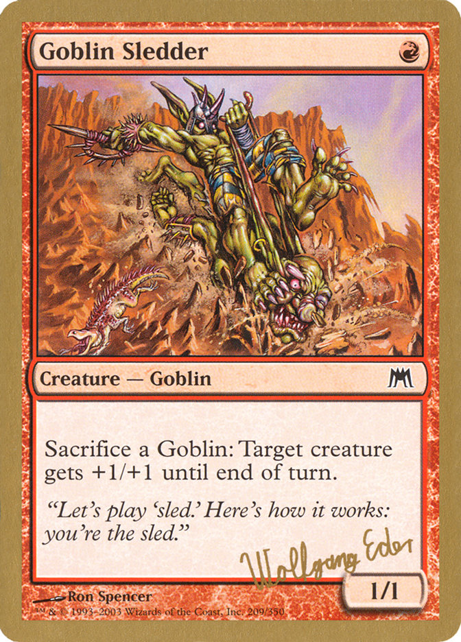 Goblin Sledder (Wolfgang Eder) [World Championship Decks 2003] | The CG Realm