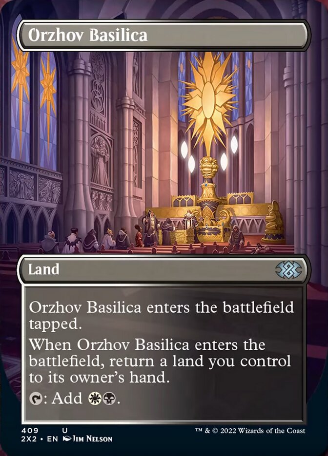 Orzhov Basilica (Borderless Alternate Art) [Double Masters 2022] | The CG Realm