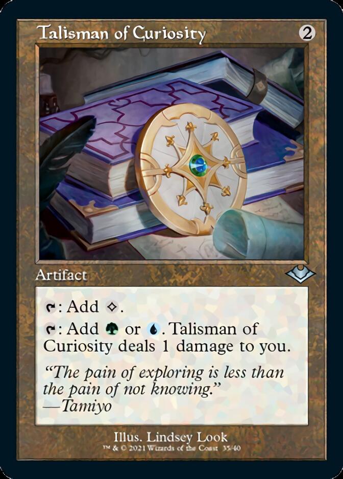 Talisman of Curiosity (Retro Foil Etched) [Modern Horizons] | The CG Realm