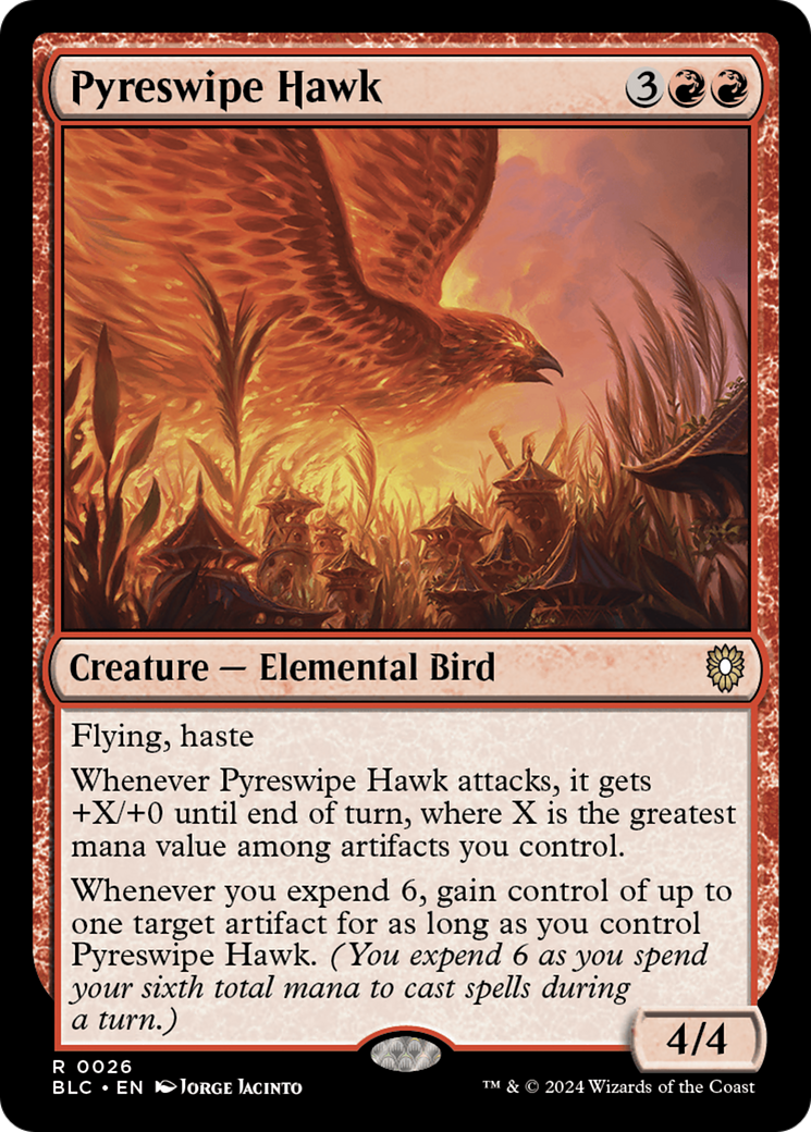 Pyreswipe Hawk [Bloomburrow Commander] | The CG Realm